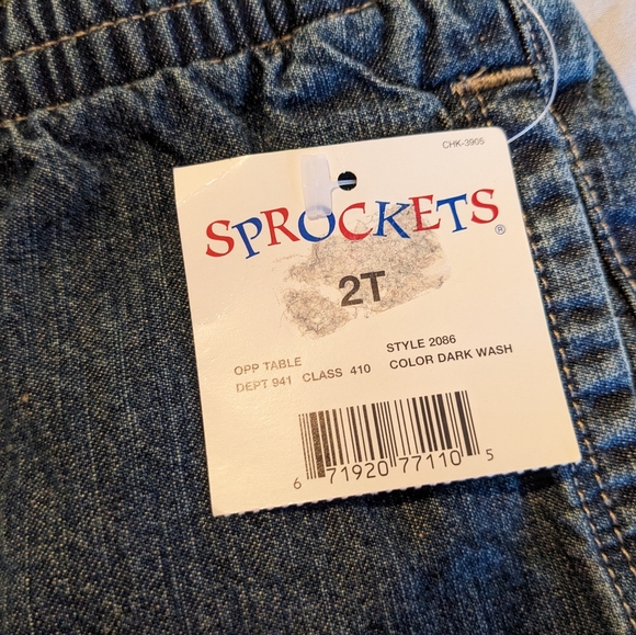 NWT Sprockets Toddler Jean Shorts with Pockets, Size 2T - Picture 5 of 5